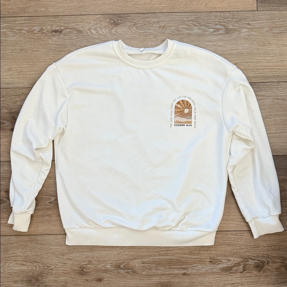 White Crewneck Sweater